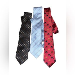 3 Tie Bundle Brioni + David Heart & Co
